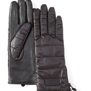 NWT UGG Women's Fabric Glove with Zipper - Black